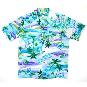 Vintage 70's Penneys Hawaiian Aloha Shirt Mens Medium